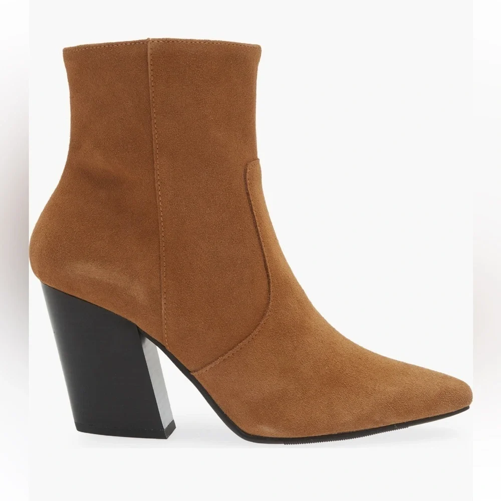 Brand New Open Edit Alicia  Pointed Toe Boots Brown Size 7.5 M